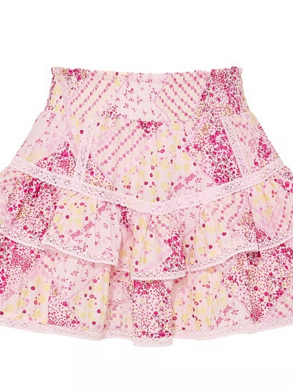 NWT Victoria’s Secret Pink Frill Seeker Ruffle Mini Skirt Skort Lace Size XS - Picture 2 of 8